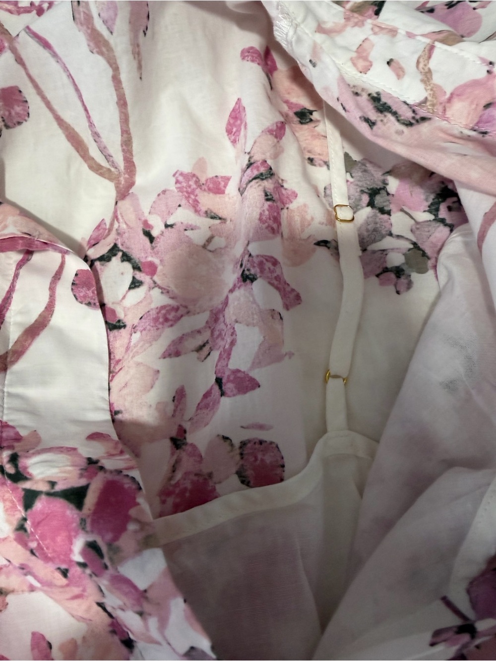 Calvin Klein Tiered Floral Midi Dress with Waist Tie  Medium Cottagecore summery - Picture 10 of 11